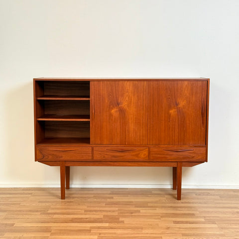 Highboard in teak, 1950s-60s, Denmark - Beyo Vintage