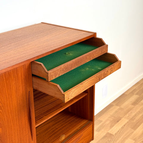 Highboard in teak, 1950s-60s, Denmark - Beyo Vintage