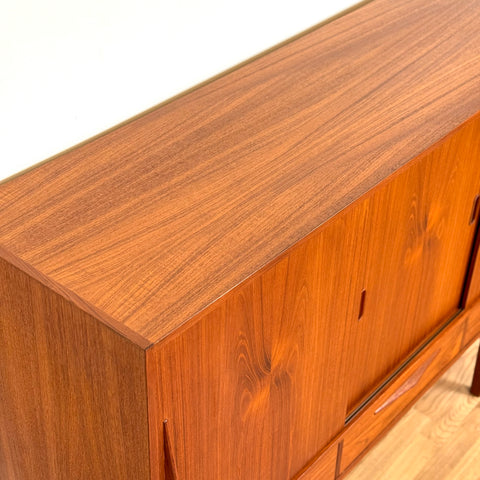 Highboard in teak, 1950s-60s, Denmark - Beyo Vintage
