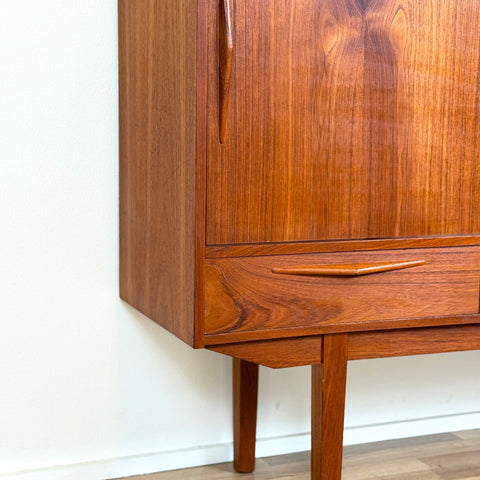 Highboard in teak, 1950s-60s, Denmark - Beyo Vintage