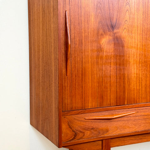 Highboard in teak, 1950s-60s, Denmark - Beyo Vintage