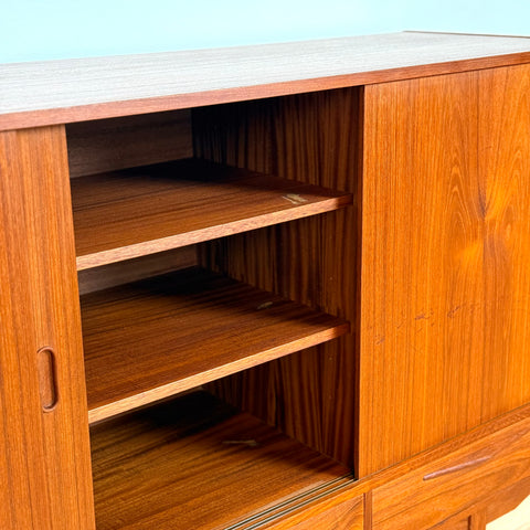 Highboard in teak, 1950s-60s, Denmark - Beyo Vintage