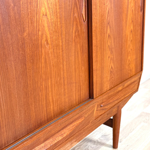 Highboard in teak, 1950s-60s, Denmark - Beyo Vintage