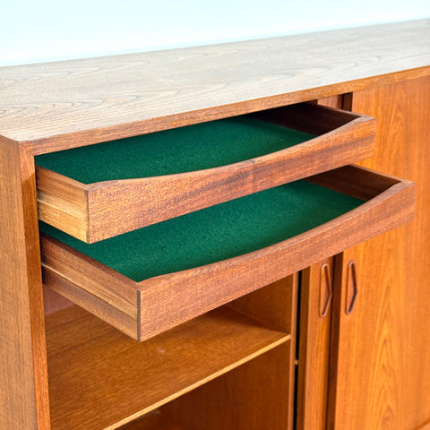 Highboard in teak, 1950s-60s, Denmark - Beyo Vintage