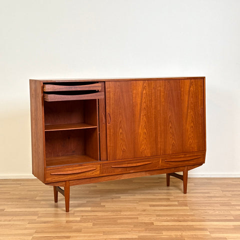Highboard in teak, 1950s-60s, Denmark - Beyo Vintage