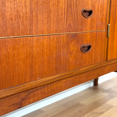 Highboard in teak, 1950s-60s, Denmark - Beyo Vintage