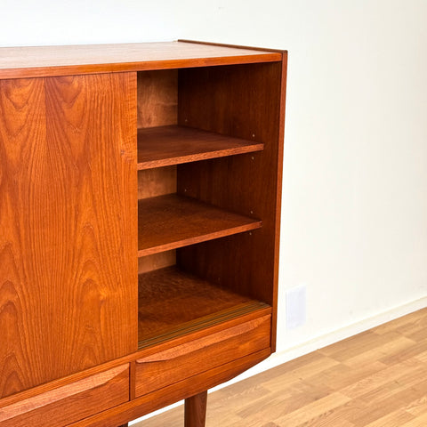 Highboard in teak, 1950s-60s, Denmark - Beyo Vintage
