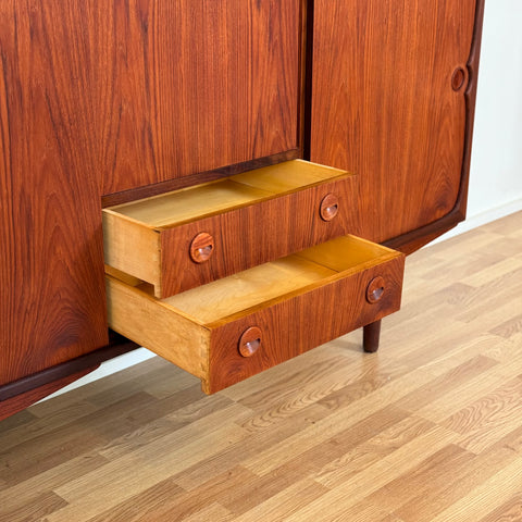 Highboard in teak, 1960s-70s, Denmark - Beyo Vintage