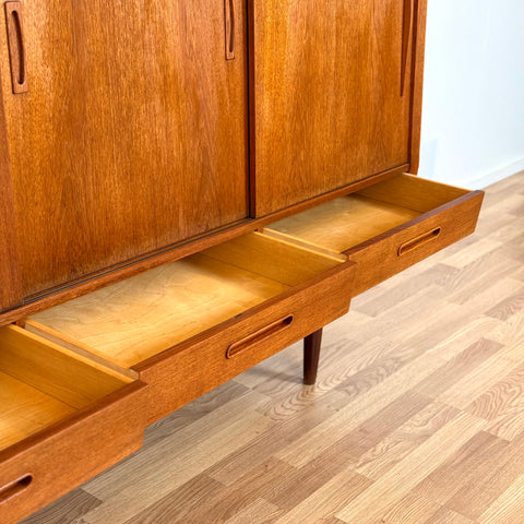 Highboard in teak, 1950s-60s, Denmark - Beyo Vintage