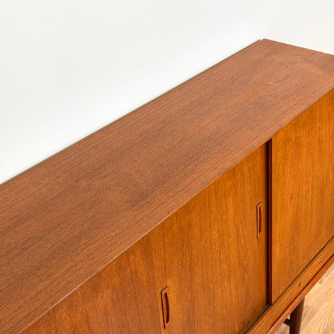 Highboard in teak, 1950s-60s, Denmark - Beyo Vintage