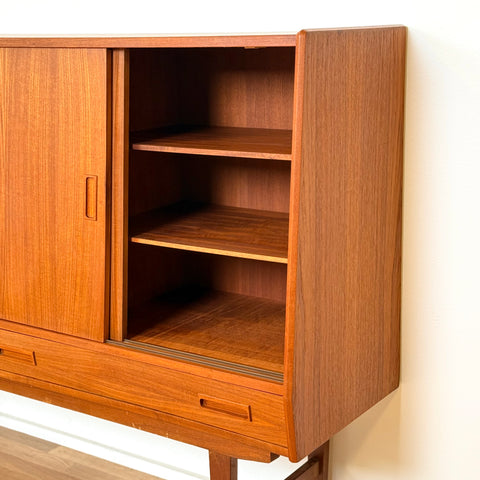Highboard in teak by P. Westergaard Møbelfabrik, 1950s-60s, Denmark - Beyo Vintage