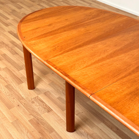 Danish large oval dining table in cherry by Skovby