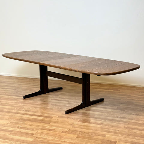 Oval dining table in oak with 2 extensions by Skovby, 1950s-60s, Denmark - Beyo Vintage