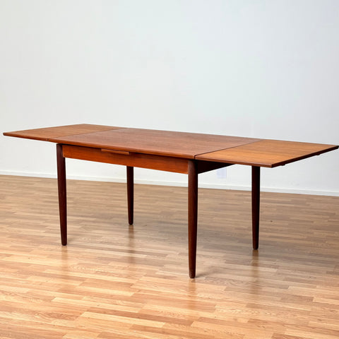 Rectangular dining table in teak, 1950s-60s, Denmark - Beyo Vintage