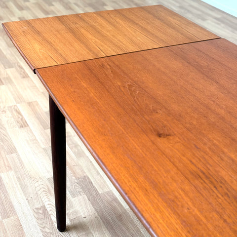 Rectangular dining table in teak, 1950s-60s, Denmark - Beyo Vintage