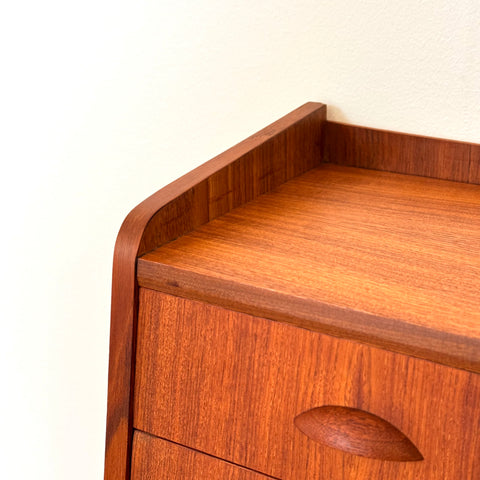 Secretary desk in teak, 1950s-60s, Denmark - Beyo Vintage