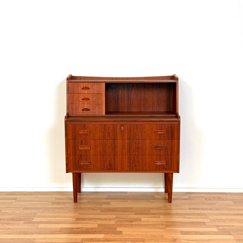 Secretary desk in teak, 1950s-60s, Denmark - Beyo Vintage