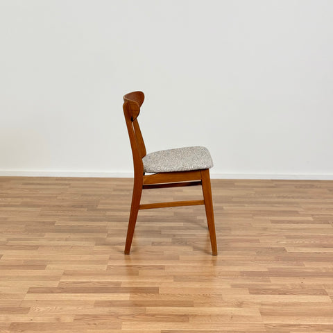 Set of 2 dining chairs in teak & beech - Beyo Vintage