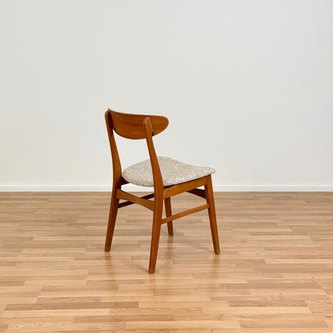 Set of 2 dining chairs in teak & beech - Beyo Vintage