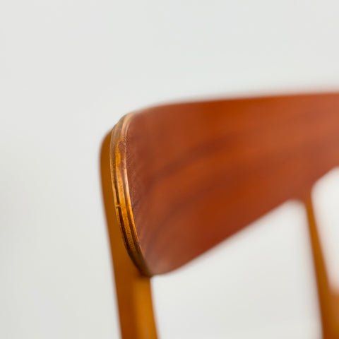 Set of 2 dining chairs in teak & beech - Beyo Vintage