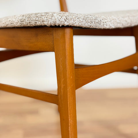 Set of 2 dining chairs in teak & beech - Beyo Vintage