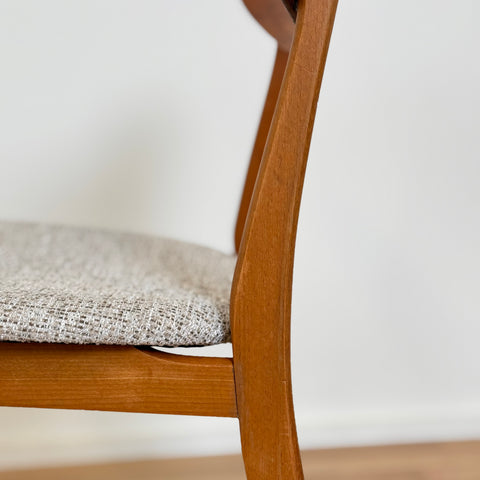 Set of 2 dining chairs in teak & beech - Beyo Vintage