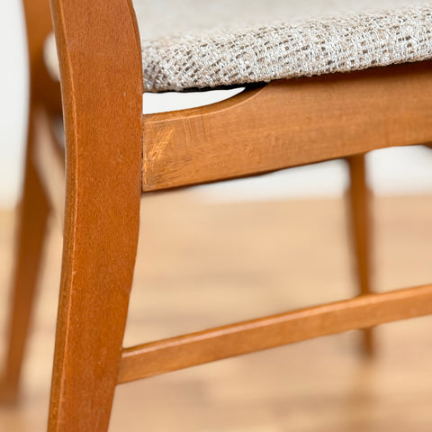 Set of 2 dining chairs in teak & beech - Beyo Vintage