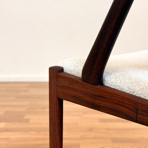 Set of 4 chairs made of walnut by Kai Kristiansen, 1950s-60s, Denmark - Beyo Vintage