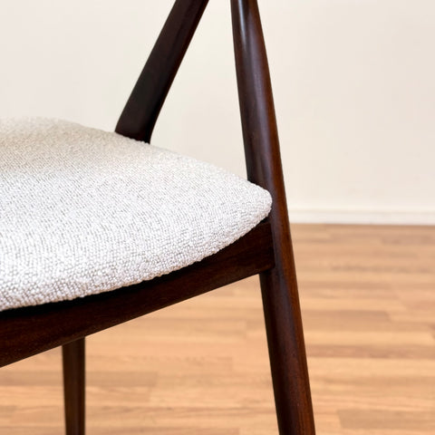 Set of 4 chairs made of walnut by Kai Kristiansen, 1950s-60s, Denmark - Beyo Vintage