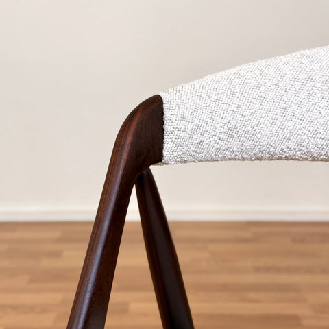 Set of 4 chairs made of walnut by Kai Kristiansen, 1950s-60s, Denmark - Beyo Vintage