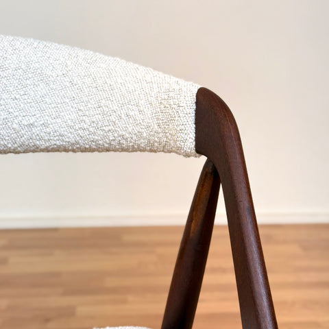 Set of 4 chairs made of walnut by Kai Kristiansen, 1950s-60s, Denmark - Beyo Vintage