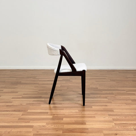 Set of 4 chairs made of walnut by Kai Kristiansen, 1950s-60s, Denmark - Beyo Vintage