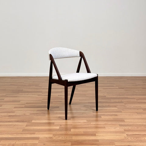 Set of 4 chairs made of walnut by Kai Kristiansen, 1950s-60s, Denmark - Beyo Vintage
