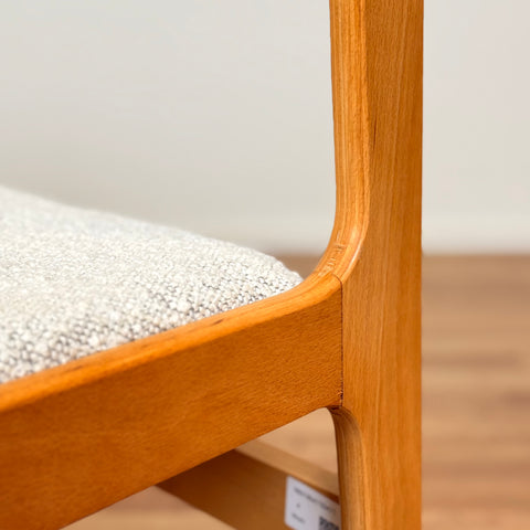 Set of 4 dining chairs in beech, 1980s, Denmark - Beyo Vintage