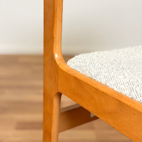 Set of 4 dining chairs in beech, 1980s, Denmark - Beyo Vintage