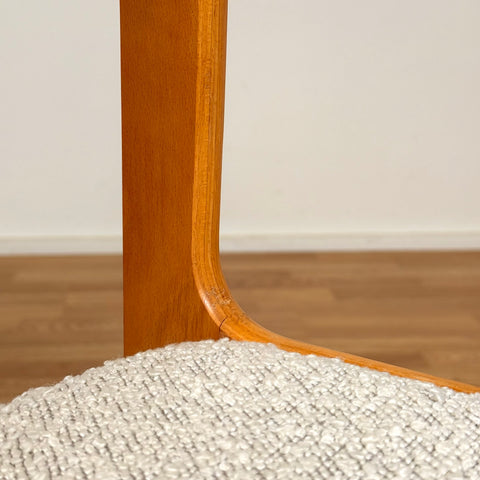 Set of 4 dining chairs in beech, 1980s, Denmark - Beyo Vintage