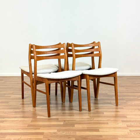 Set of 4 dining chairs in oak by SAX, 1950s-60s, Denmark - Beyo Vintage