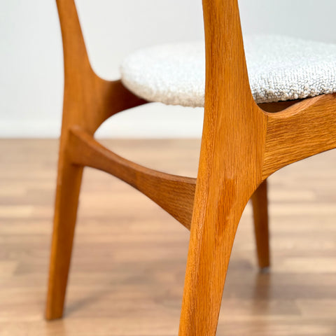 Set of 4 dining chairs in solid oak, by Eric Buch, 1950s-60s, Denmark - Beyo Vintage