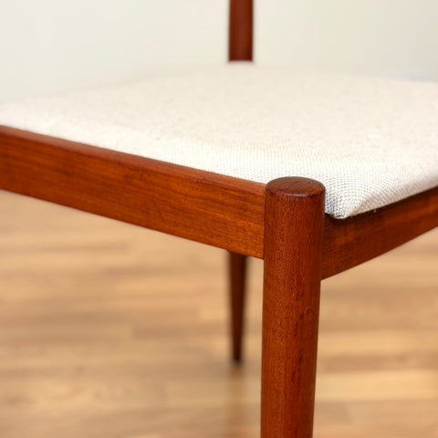 Set of 4 dining chairs in solid teak by Skovmand & Andersen, 1950s-60s, Denmark - Beyo Vintage