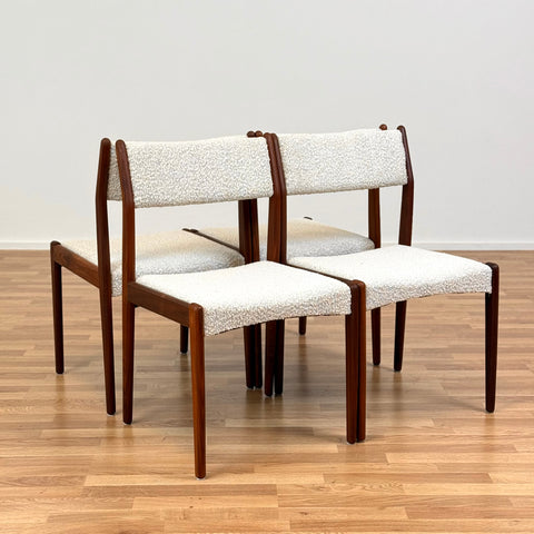 Set of 4 chairs in teak, 1950s-60s, Denmark - Beyo Vintage