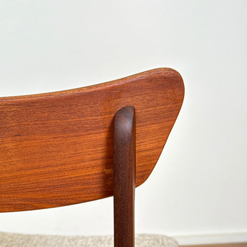 Set of 8 dining chairs in teak by Schionning and Elgaard, 1950s-60s, Denmark - Beyo Vintage