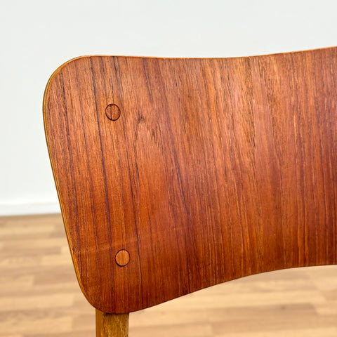 Set of 4 dining chairs in teak & oak by Ib Kofod-Larsen, 1950s-60s, Denmark - Beyo Vintage