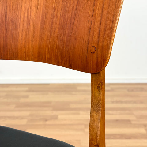 Set of 4 dining chairs in teak & oak by Ib Kofod-Larsen, 1950s-60s, Denmark - Beyo Vintage