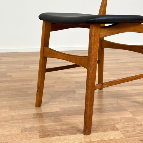 Set of 4 dining chairs in teak & oak by Ib Kofod-Larsen, 1950s-60s, Denmark - Beyo Vintage