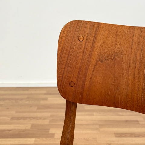 Set of 4 dining chairs in teak & oak by Ib Kofod-Larsen, 1950s-60s, Denmark - Beyo Vintage