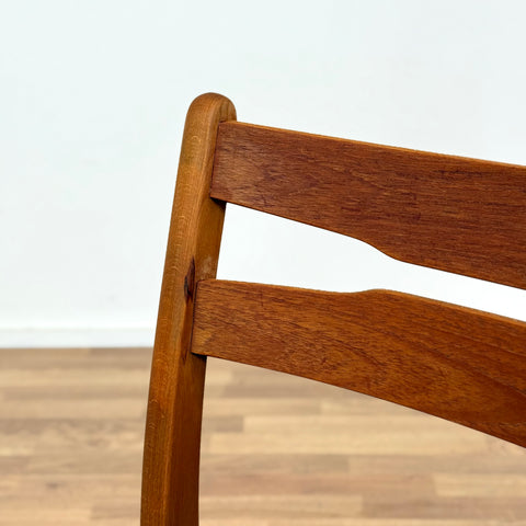 Set of 6 dining chairs in beech and teak, 1950s-60s, Denmark - Beyo Vintage