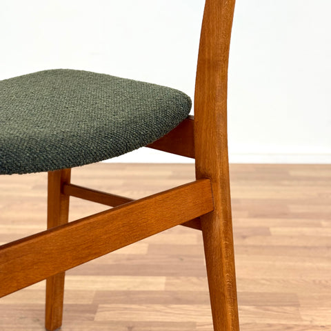 Set of 6 dining chairs in beech and teak, 1950s-60s, Denmark - Beyo Vintage