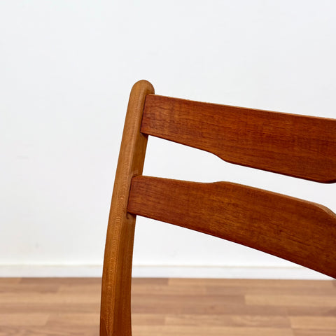 Set of 6 dining chairs in beech and teak, 1950s-60s, Denmark - Beyo Vintage
