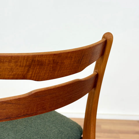 Set of 6 dining chairs in beech and teak, 1950s-60s, Denmark - Beyo Vintage