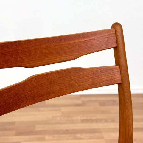 Set of 6 dining chairs in beech and teak, 1950s-60s, Denmark - Beyo Vintage